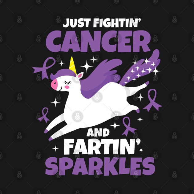 Fighting Cancer Farting Sparkles Unicorn by jomadado