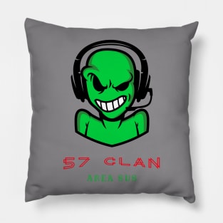 57 Clan Area 51 Sus Alien Pillow