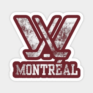 Distressed montreal PWHL Magnet