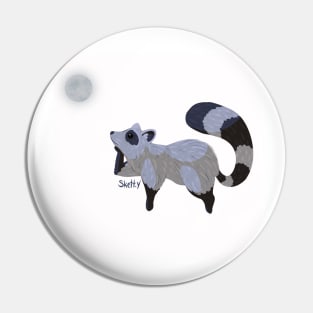 Moon Raccoon Pin