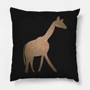 Bronze Giraffe Pillow