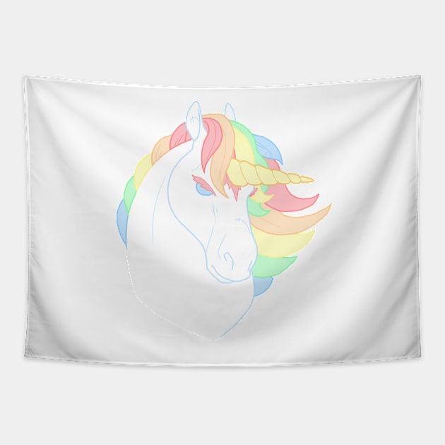 Unicorn Tapestry by kickingshoes