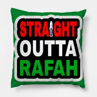 Straight Outta Rafah - Sticker - Back Pillow