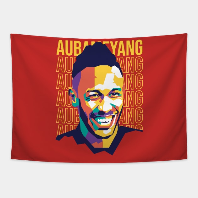 Aubameyang On WPAP Tapestry by pentaShop