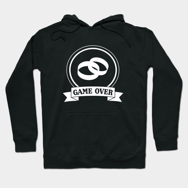 Game Over Wedding Funny Black Sweatshirt