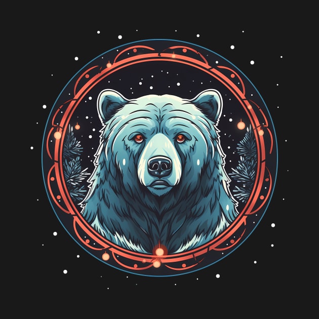 Grizzly Bear in Ornmament , Love Bears by dukito