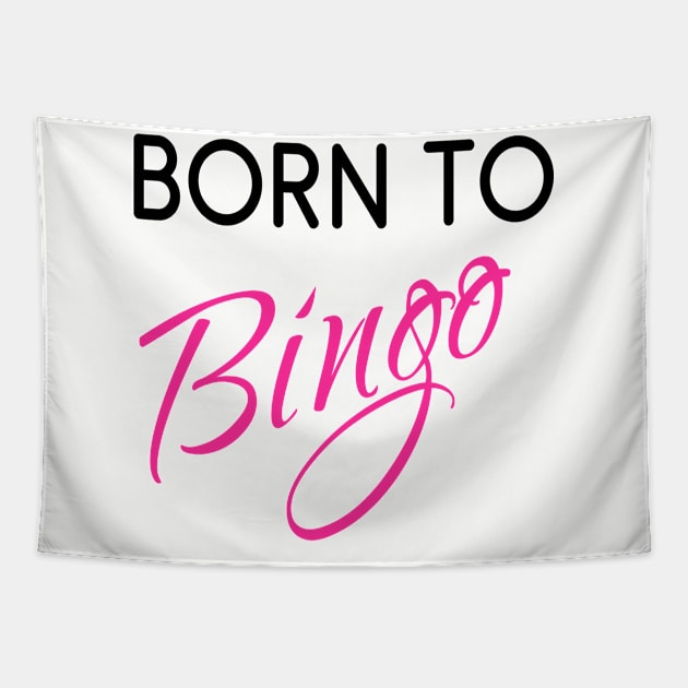 Born to Bingo! Northern Exposure Ruth Ann (Black) Tapestry by SonnyBoyDesigns