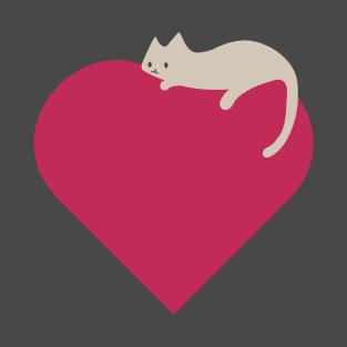 Heart and Cat <3 T-Shirt