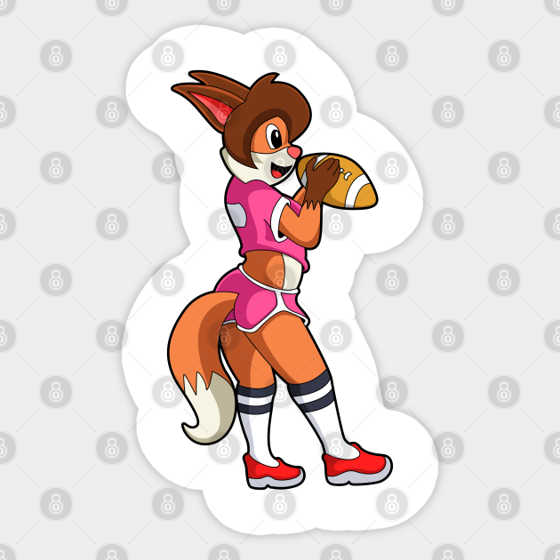 Fox at Football Sports - Football - Sticker