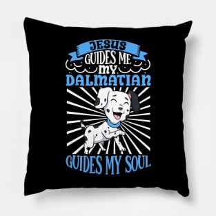 Jesus and my Dalmatian Pillow