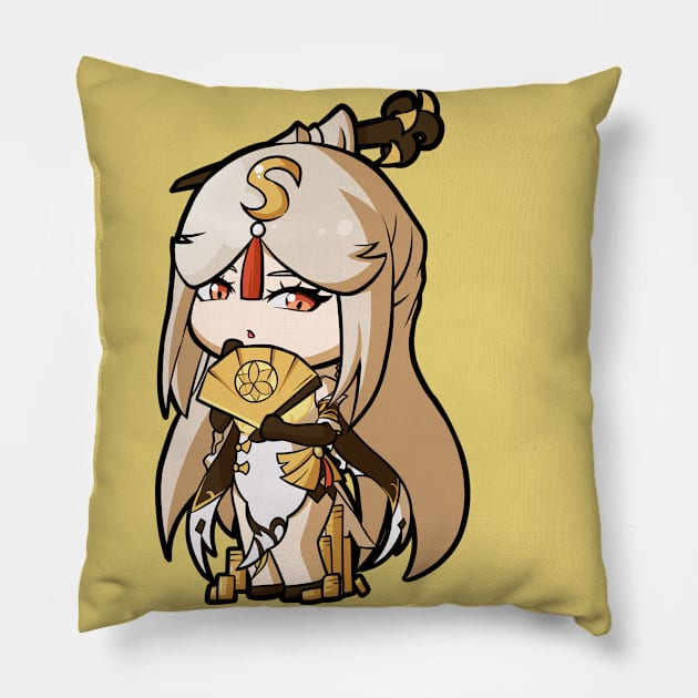 Chibi Ningguang - Genshin Impact Pillow by MangaXai