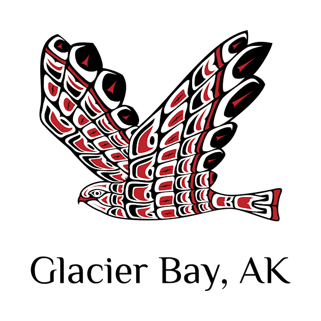 Glacier Bay, Alaska Red Tailed Hawk Native American Indian by twizzler3b