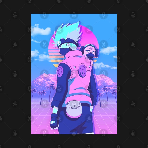 vaporwave of kakashi by San Creative