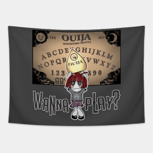 Ouija Board Wanna Play Tapestry