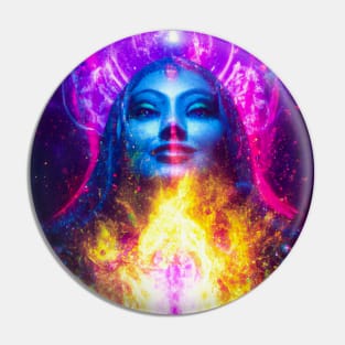 Mystic Goddess Radiating Cosmic Light Pin