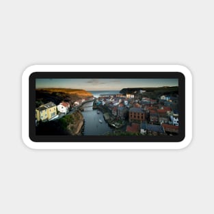 Staithes Panoramic, North Yorkshire Magnet