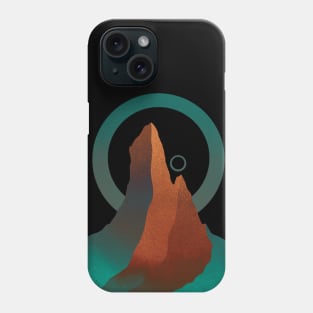 Peak of emeralds and orange Phone Case