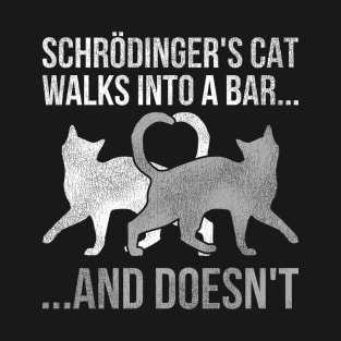 Vintage Science Shrodinger's Cat Physics T-Shirt