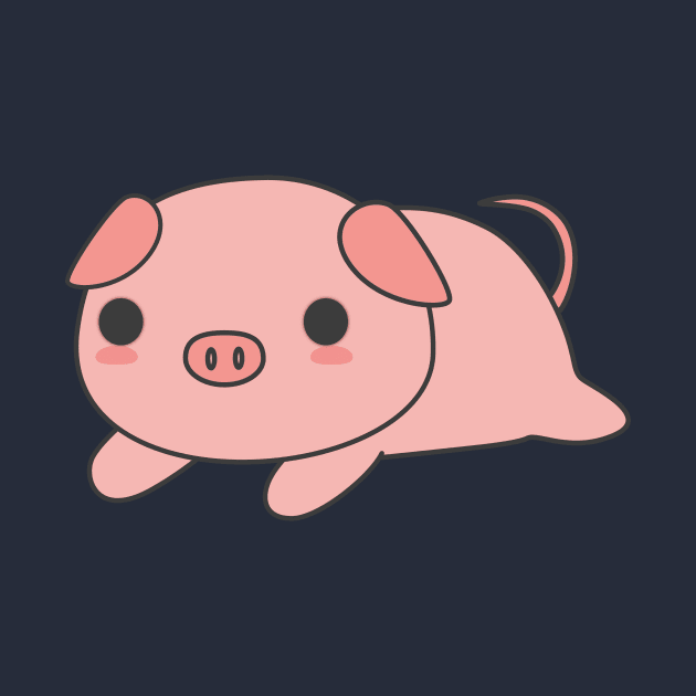 Cute Pig T-Shirt by happinessinatee