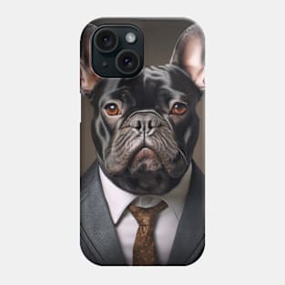 French Bulldog Dog in Suit Phone Case