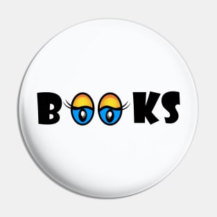 I Love Books Pin