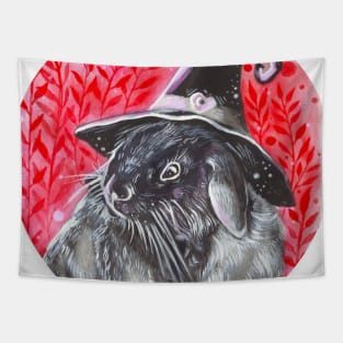 Halloween Witch Rabbit ( Inktober 11 ) Tapestry