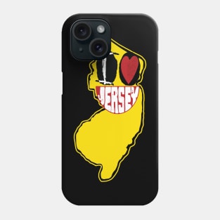 I Love New Jersey Smiling Happy Face Phone Case