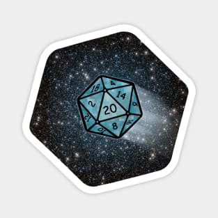 20 sided dice - space Magnet