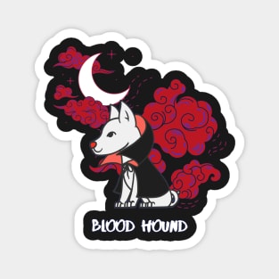 Blood Hound Halloween Vampire Dog Magnet