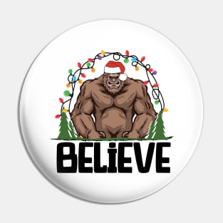 Bigfoot Christmas Pin