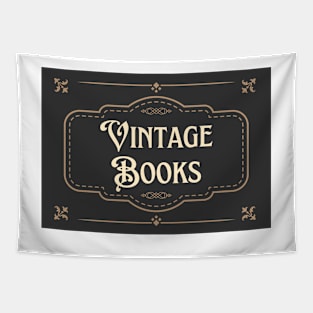 Vintage Book Label Tapestry