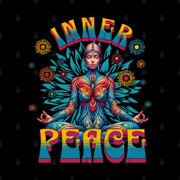 Inner Peace Meditation - Mandala Yoga by TayaDesign