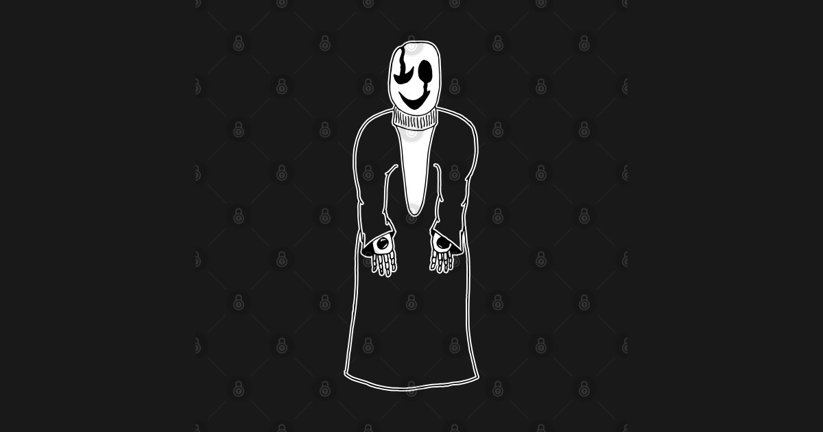 Gaster Undertale Simple Black and White Design Undertale T Shirt