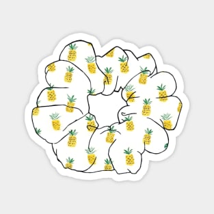 Pineapple Scrunchie Magnet