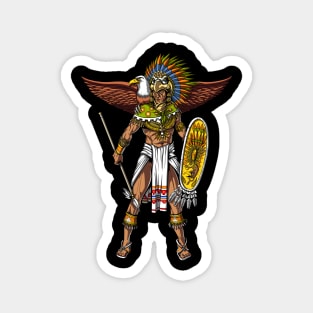 Aztec Eagle Warrior Native Mayan Magnet