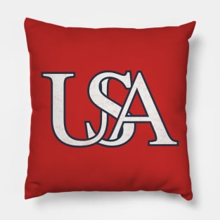 USA vintage Logo Pillow