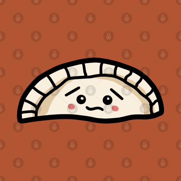 Worried Empanada Kawaii Dumpling by Chigurena