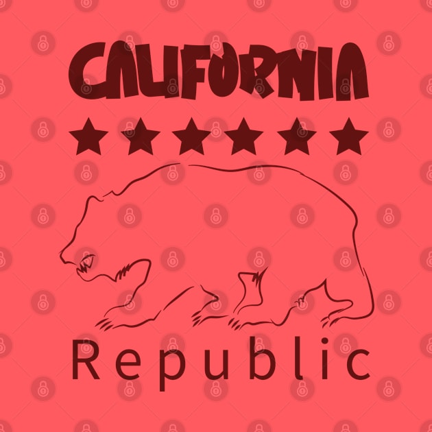 California republic (dark lettering) by ArteriaMix