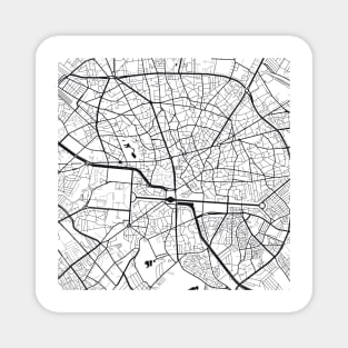 Bucharest Map City Map Poster Black and White, USA Gift Printable, Modern Map Decor for Office Home Living Room, Map Art, Map Gifts Magnet