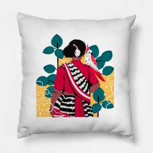 Rural Indian Woman Pillow