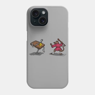 Funny Master Rat And Cheese Fighting Cartoon Phone Case