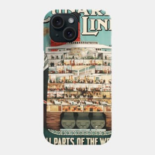 Cunard Line Cruise Liners - Vintage Travel Phone Case