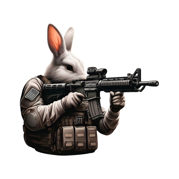 Tactical Rabbit by Rawlifegraphic