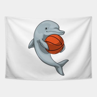 Dolphin Basketball player Basketball Tapestry