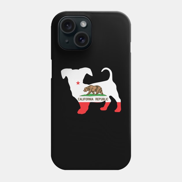 Chiweenie Dog Lover California Flag Phone Case by ryanjaycruz