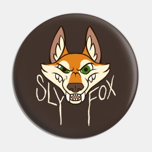 Sly Fox - Light Text Pin