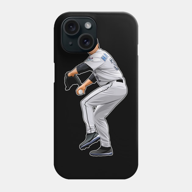 Roy Halladay #32 In Action Phone Case by RunAndGow