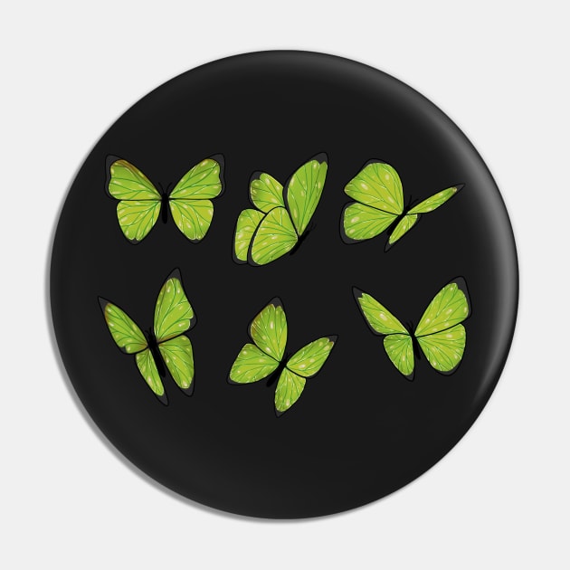 Lime green butterfly sticker pack Pin by Itsacuteart