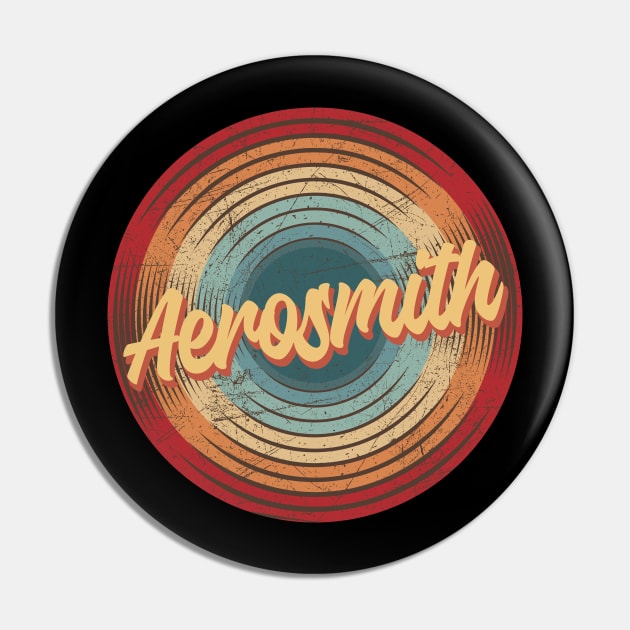 Aerosmith Vintage Circle Pin by musiconspiracy