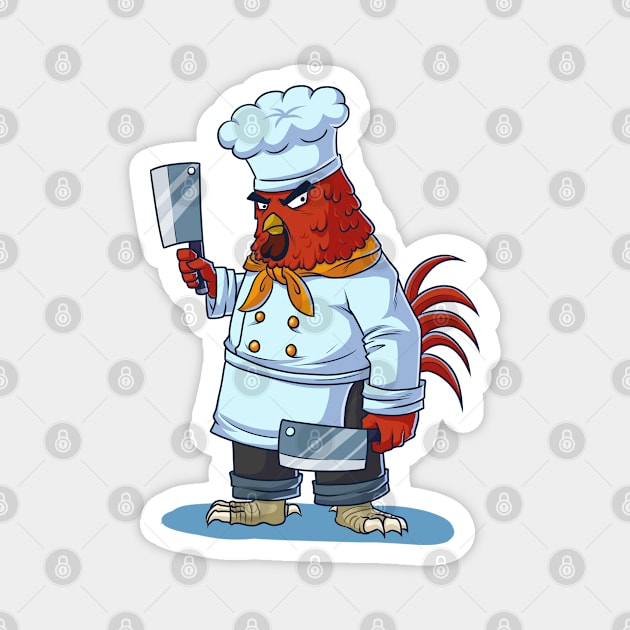 Chicken Chef Magnet by rudypagnel